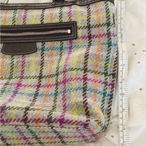 Matching AUTH Coach tweed purse & jacket! Like new! - Picture 8 of 11